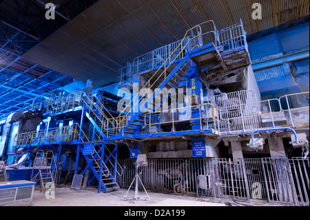 Macchina per la fabbricazione della carta Papermill Foto Stock