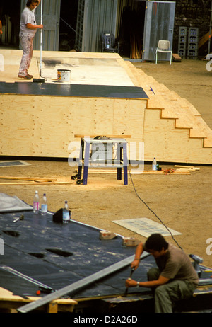 Germania. Trier. Anfiteatro. Roman. 100 DC. Uomini Fase di preparazione per l'Opera. L'uomo pittura. Foto Stock