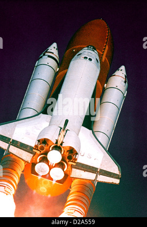 Florida, Kennedy Space Center. Lauch del Space Shuttle Columbia. Foto Stock