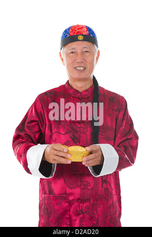 Asian cinese uomo senior per celebrare il capodanno cinese Foto Stock