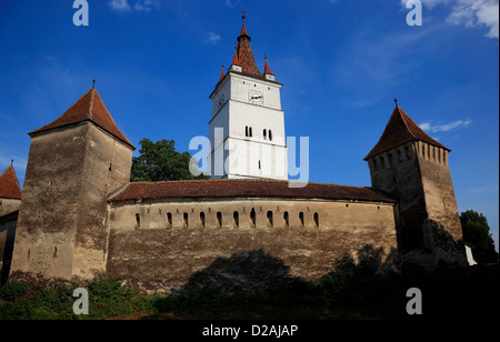 Harman, Honigberg, Szaszhermany è un comune nella contea di Braşov, Romania. Qui la chiesa fortificata, un patrimonio mondiale Unesco Foto Stock