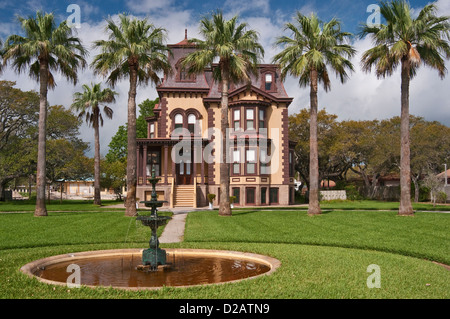 Fulton Mansion, francese stile Secondo Impero (1877), il sito storico dello Stato, Gulf Coast, Rockport, Texas, Stati Uniti d'America Foto Stock