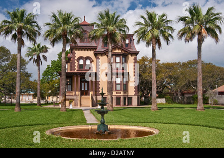 Fulton Mansion, francese stile Secondo Impero (1877), il sito storico dello Stato, Gulf Coast, Rockport, Texas, Stati Uniti d'America Foto Stock