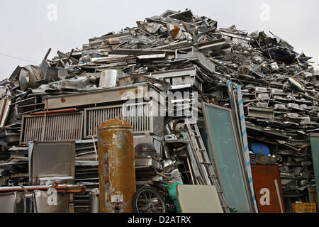 Scrapyard in Jeonju, Corea del Sud Foto Stock