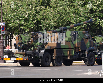 CAESAR parata militare Champs Elysees Foto Stock