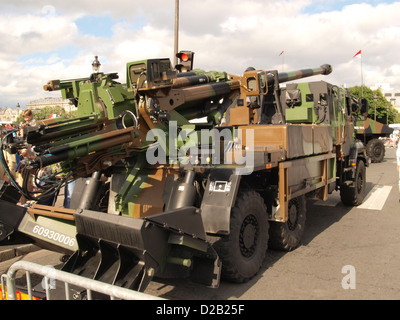 CAESAR parata militare Champs Elysees Foto Stock