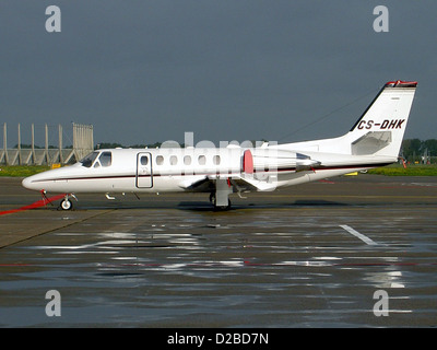 Cessna 550B Citation Bravo CS-DHK a Bruxelles Airport Foto Stock