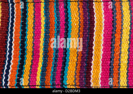 Striped Multicolore indiano modello di borsa Foto Stock