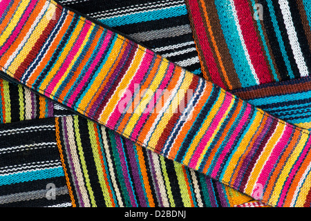 Striped Multicolore indiano modello di borsa Foto Stock