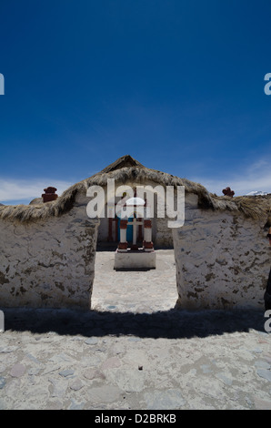 Mondo del quinto più alto villaggio Parinacota vicino a Putre, Cile Foto Stock