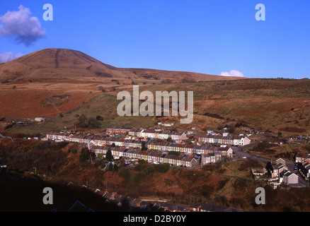 Villaggio Stanleytown in Rhondda Fach valley Widnes valli a sud Wales UK Foto Stock