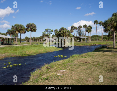 Il Lago Washington in St Johns River in Florida a Melbourne nella contea di Brevard Foto Stock