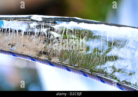 Corda danza su ghiaccio, abstract Foto Stock