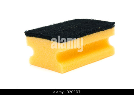 Un pulito super assorbente e anti batterica spugna di cellulosa Foto Stock