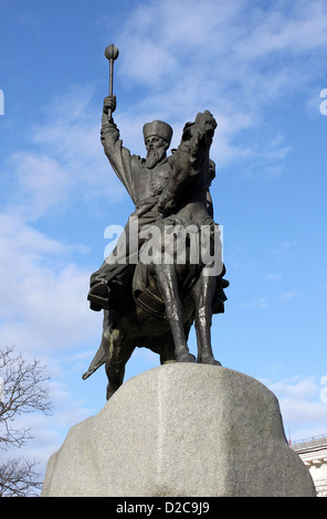 Monumento a Hetman Sagaidachnyi a Kiev, Ucraina Foto Stock