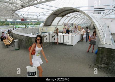 Minsk, Bielorussia, la stazione degli autobus Uschodni Foto Stock