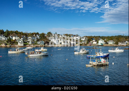 Porto, stonington, cervi isola, Maine Foto Stock