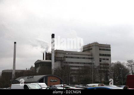 Banbury Oxon retail park da si accoccola factory Foto Stock