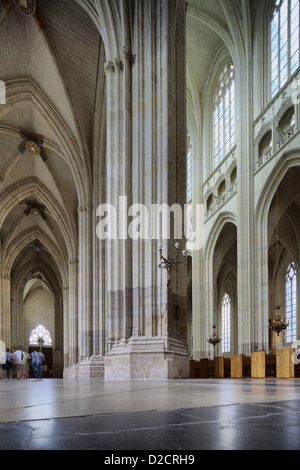 Nantes, Francia, gli interni della cattedrale di Nantes Foto Stock