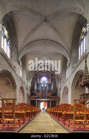 Vannes, Francia, gli interni della cattedrale di Nantes Foto Stock