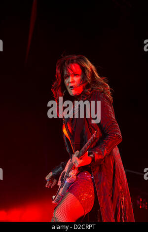 Marie Osmond in concerto all'Arena O2 all'inizio del tour del Regno Unito con il suo fratello, Donny, qui non illustrata. Foto Stock