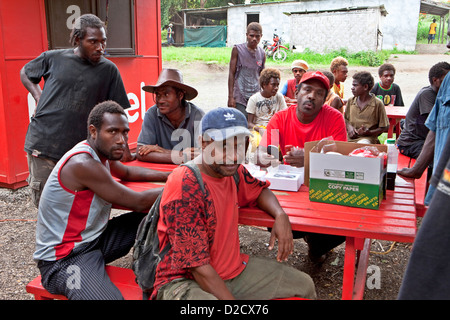 Mercato, dell'Isola di Tanna, Vanuatu, Sud Pacifico Foto Stock