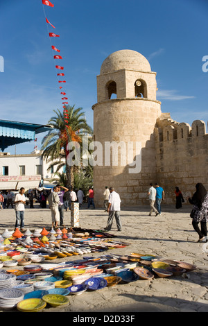 La grande moschea nella Medina di Sousse in Tunisia Foto Stock