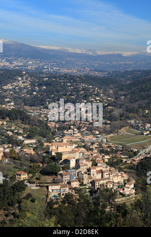 Il pittoresco villaggio di Auribeau sur Siagne Foto Stock