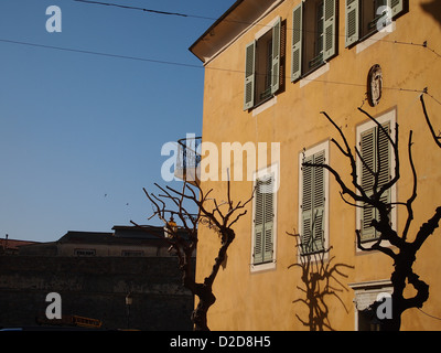 Un vecchio ben conservato house di Ajaccio in Corsica Foto Stock