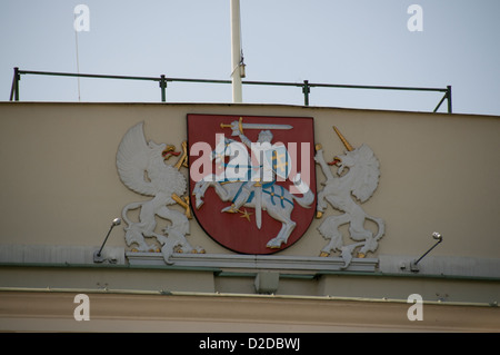Governo della Repubblica di Lituania sul Palazzo Presidenziale nella Città Vecchia di Vilnius, Vilnius, Lituania, Stati baltici Foto Stock