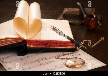 Lettera d'amore Foto Stock