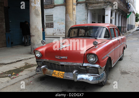 Classic American auto d'epoca in Havana Cuba Foto Stock