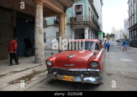 Classic American auto d'epoca in Havana Cuba Foto Stock