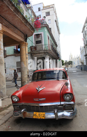 Classic American auto d'epoca in Havana Cuba Foto Stock