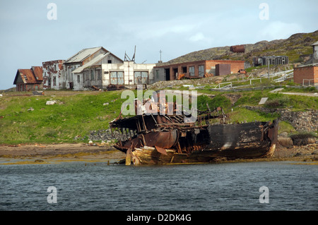 Dalniye Zelentsy, regioni artiche, Russia, Mare di Barents Foto Stock