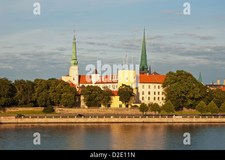 Il Castello di Riga - la residenza del Presidente della Repubblica di Lettonia. Foto Stock