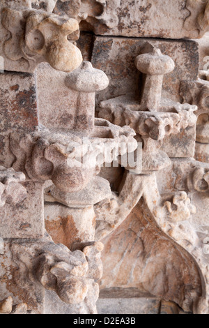 KOSICE - Gennaio 3: dettagli dalla facciata gotica di Santa Elisabetta cattedrale gotica su Gennaio 3, 2013 a Kosice, la Slovacchia. Foto Stock