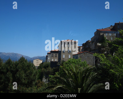 Un villaggio idilliaco di Sartene sulla corsica Foto Stock