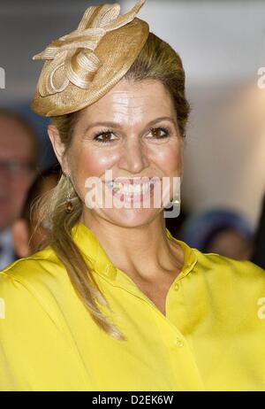 La Principessa olandese Maxima visiti il Brunei Shell sede in Bandar Seri Begawan, Brunei, 22 gennaio 2013. La famiglia reale olandese è su una due giorni di visita a lungo a Brunei. Foto: Albert Nieboer / Paesi Bassi fuori Foto Stock
