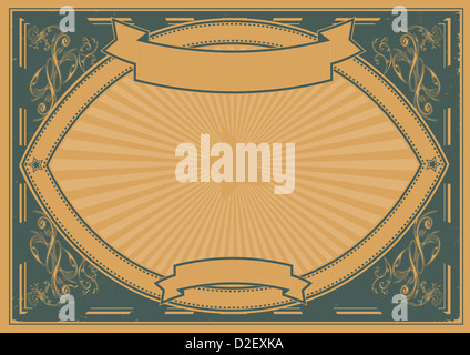 Illustrazione di un design grunge sfondo poster banner per la vostra pubblicità o comunicazione di intrattenimento Foto Stock