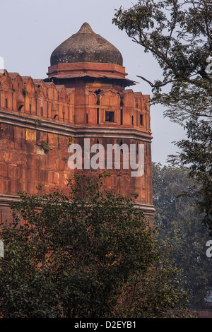 Lal Qila o Red Fort nella Vecchia Delhi, India Foto Stock