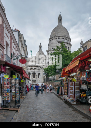 La Basilica del Sacro Cuore di Parigi, comunemente noto come Sacré-Coeur basilica,Parigi,Turchia Foto Stock