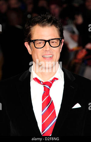 Johnny Knoxville assiste il Regno Unito prima dell'ultimo riposo a l'Odeon West End Leicaster Square il 22 gennaio, 2013. Foto Stock