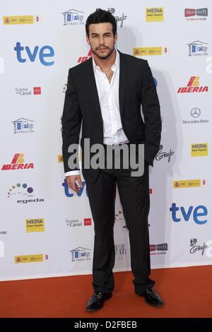 22 gennaio 2013 - Madrid, Spagna - Mario Casas assiste " Jose Maria Forque' Cinema Cerimonia di Premiazione presso Teatros del Canal il 22 gennaio, 2013 a Madrid (credito Immagine: © Jack Abuin/ZUMAPRESS.com) Foto Stock