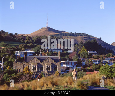 Segno del Takahe sulle colline di Cashmere, Hackthorne Road, cashmere, Christchurch, Distretto di Canterbury, Isola del Sud della Nuova Zelanda Foto Stock