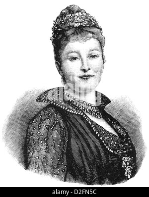 La principessa Augusta Victoria di Schleswig-Holstein, 1858-1921, moglie di Guglielmo II Guglielmo II, Imperatrice tedesca e Regina di Prussia Foto Stock