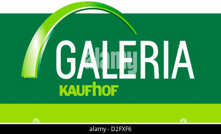 Logo della catena tedesca di grandi magazzini Galeria Kaufhof con sede a Colonia. Foto Stock