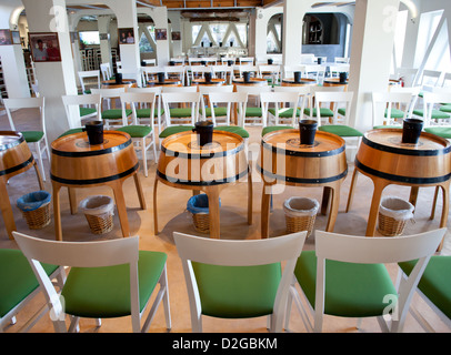 Wine Shop in Santornini - Grecee Foto Stock