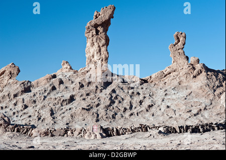 Tres Marias Valle de Luna a Valle della Luna, il Deserto di Atacama cile america del sud Foto Stock