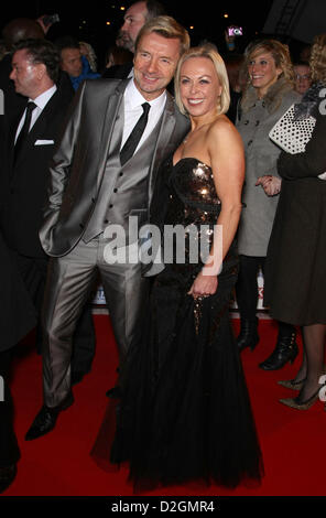 CHRISTOPHER DEAN & Jayne Torvill NATIONAL TELEVISON AWARDS red carpet arrivi Londra Inghilterra REGNO UNITO 23 Gennaio 2013 Foto Stock